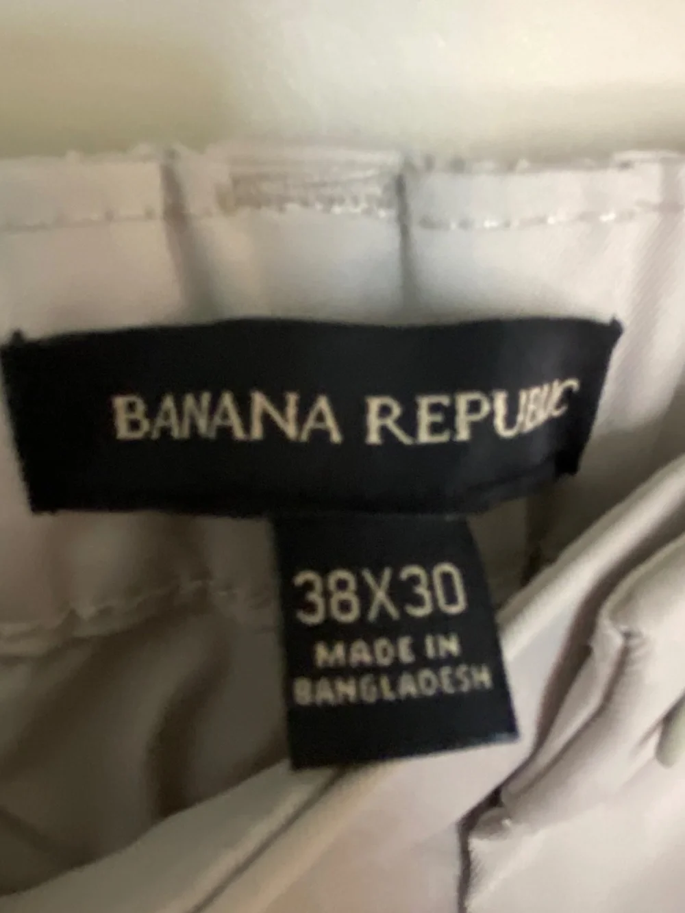 NWT Banana Republic Stone Straight Leg 38x30 Dress Pant